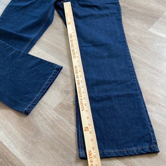 Oliveo & Company Hand Made Dark Blue Denim Jeans Size 33W NWT - Picture 13 of 15